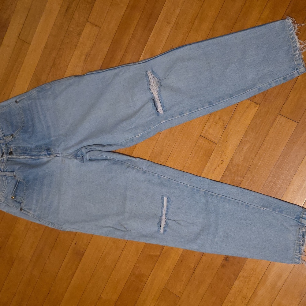 Buy 2 Get 1 Free Vintage Stonewash Distressed Mom Jeans High Rise Sz 28 Or 29